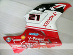 Injection Fairing kit for 08-13 Ducati 848 - Red, White - Xerox #OYO87902235