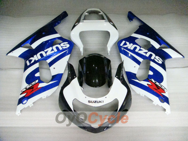 Injection Fairing kit for 01-03 GSX R600 - Blue, White - Factory Style #OYO87901113