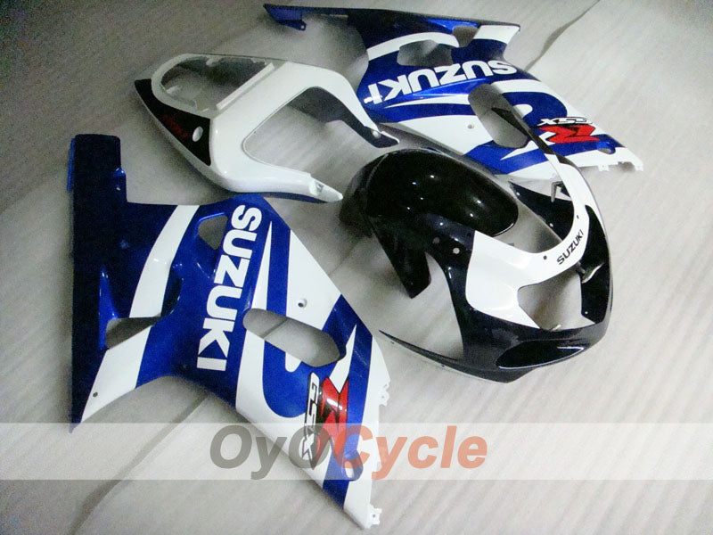 Injection Fairing kit for 01-03 GSX R600 - Blue, White - Factory Style #OYO87901113