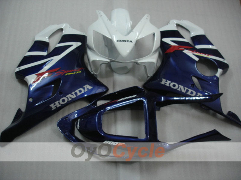 Injection Fairing kit for 01-03 CBR600F4i - Blue, White - Factory Style #OYO87900184 Main image