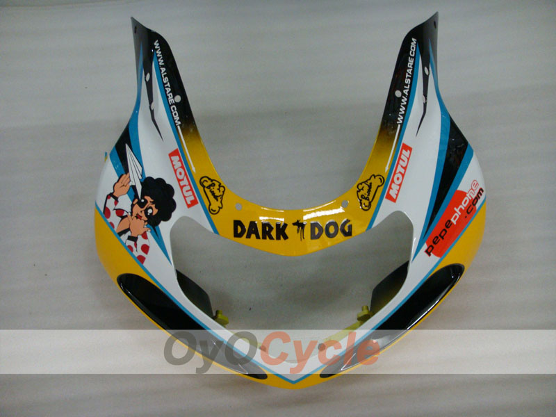 Injection Fairing kit for 01-03 GSX R600 - Blue, White - Dark Dog #OYO87901035