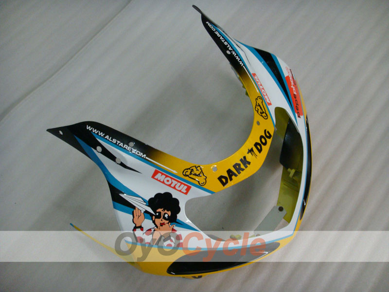 Injection Fairing kit for 00-02 GSX R1000 - Blue, White - Dark Dog, MOTUL #OYO87901723