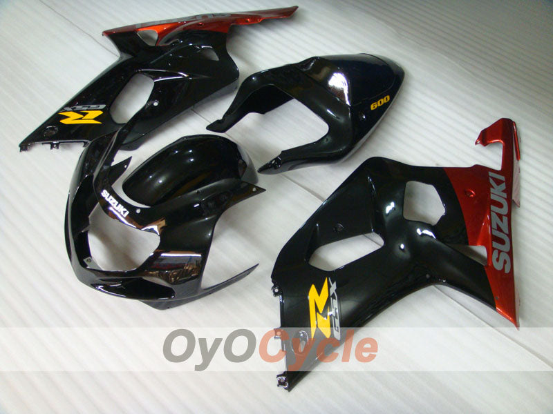 Injection Fairing kit for 00-02 GSX R1000 - Red, Black - Factory Style #OYO87905179 Main image