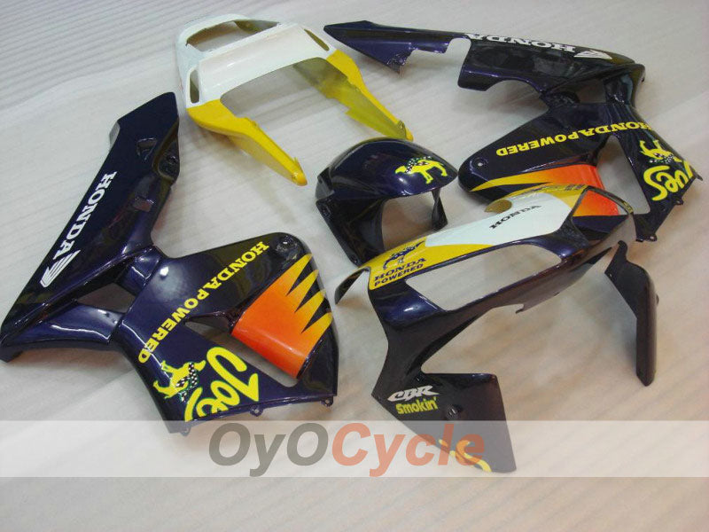 Injection Fairing kit for 03-04 CBR600RR - Yellow, Purple - Camel #OYO87902504 Main image
