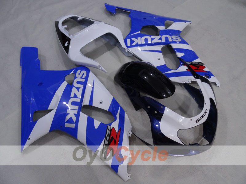 Injection Fairing kit for 00-03 GSX R750 - Blue, White - Factory Style #OYO87905176