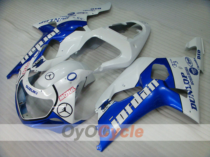 Injection Fairing kit for 00-03 GSX R750 - Blue, White - Jordan #OYO87901056 Secondary image
