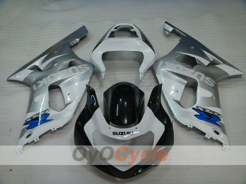 Injection Fairing kit for 00-03 GSX R750 - White, Black, Silver - Factory Style #OYO87905159
