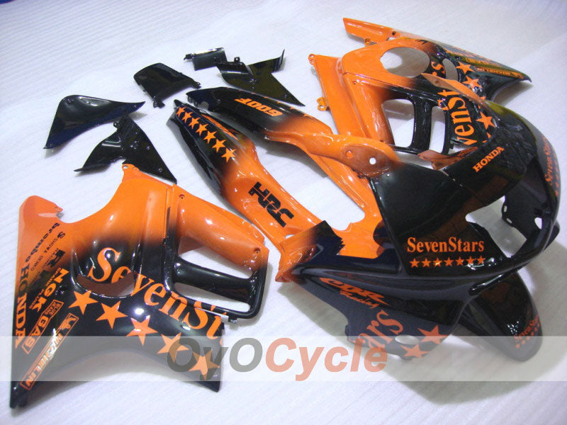 Injection Fairing kit for 97-98 CBR600F3 - Orange, Black - SevenStars #OYO87900057 Main image