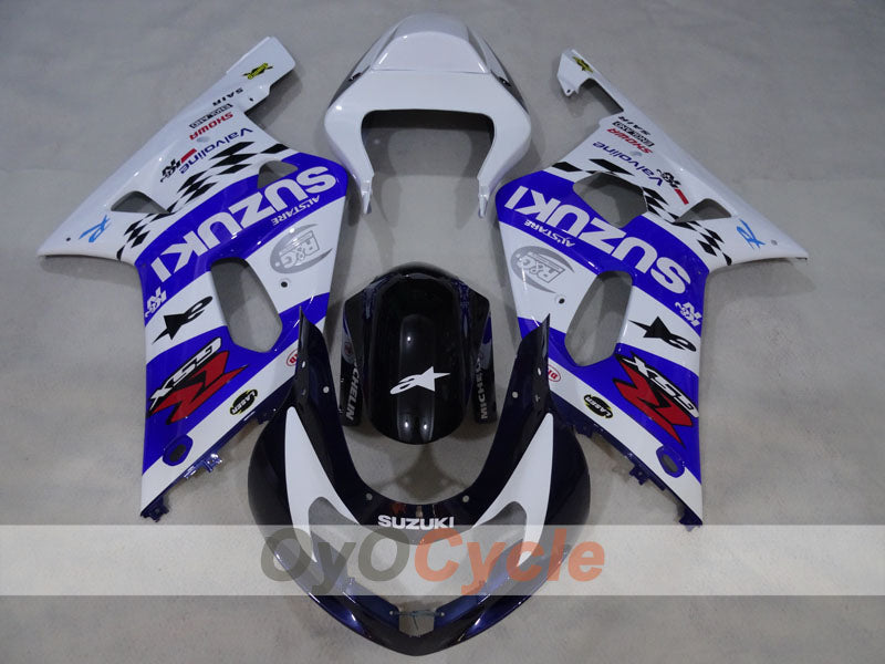 Injection Fairing kit for 00-02 GSX R1000 - Blue, White - MICHELIN #OYO87905183 Secondary image