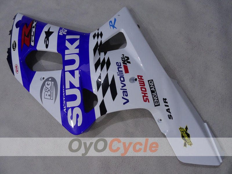 Injection Fairing kit for 00-03 GSX R750 - Blue, White - MICHELIN #OYO87905137