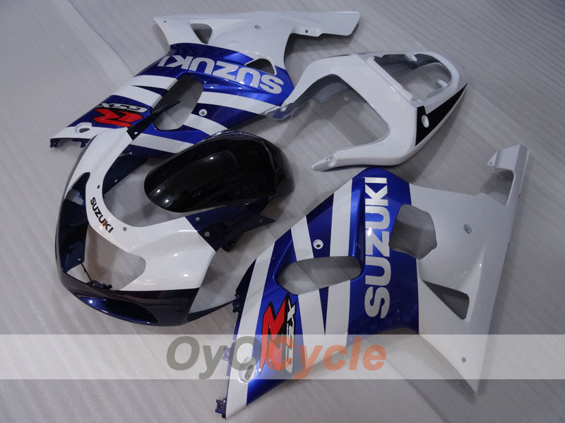 Injection Fairing kit for 01-03 GSX R600 - White, Black - Factory Style #OYO87905119 Main image