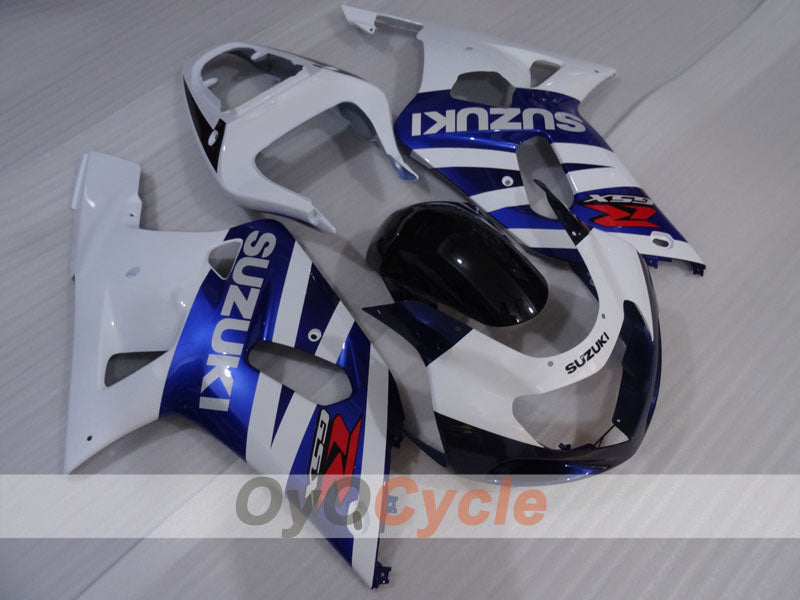 Injection Fairing kit for 00-03 GSX R750 - Blue, White - Factory Style #OYO87905173