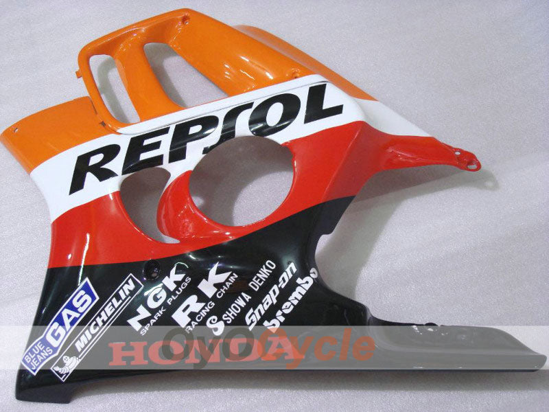 Injection Fairing kit for 97-98 CBR600F3 - Orange, Black - Repsol #OYO87900100