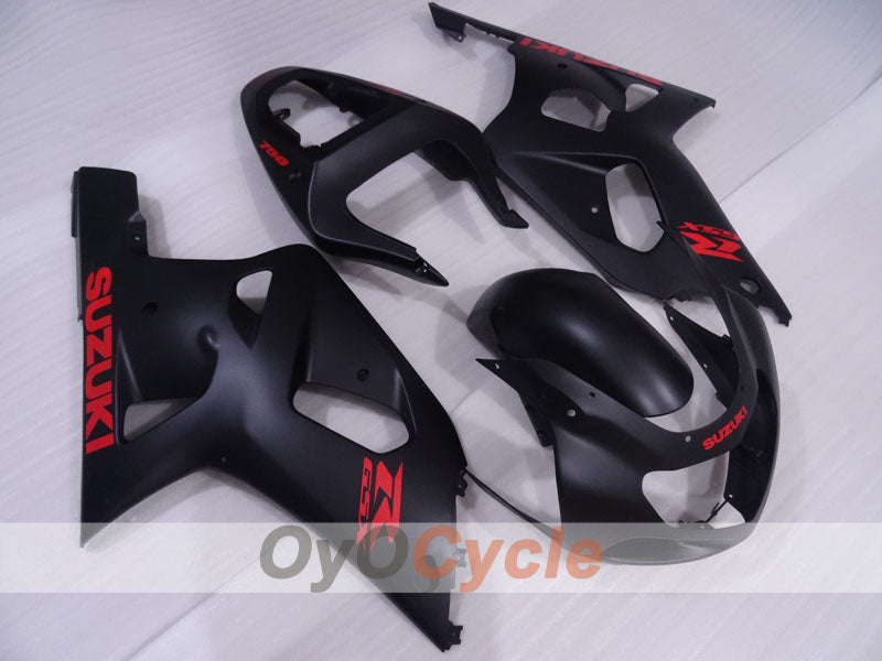 Injection Fairing kit for 00-03 GSX R750 - Black - Factory Style #OYO87905133 Main image