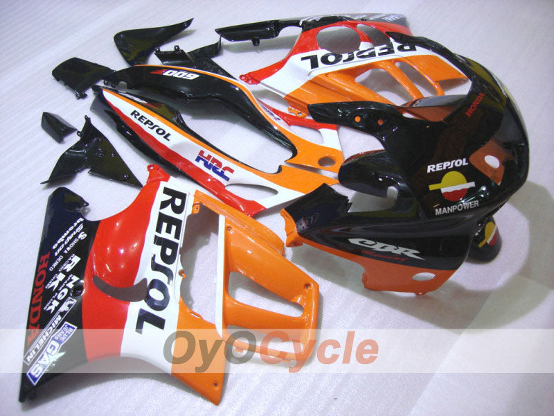 Injection Fairing kit for 97-98 CBR600F3 - Orange, Black - Repsol #OYO87900100 Secondary image