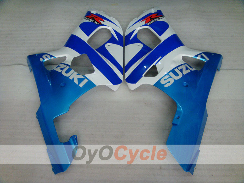 Injection Fairing kit for 00-03 GSX R750 - Blue, White - Factory Style #OYO87905123