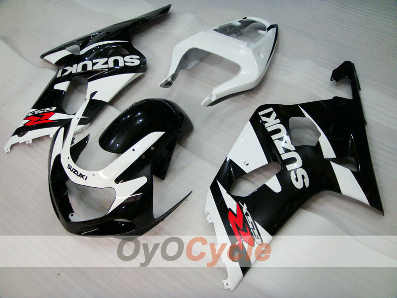 Injection Fairing kit for 00-02 GSX R1000 - White, Black - Factory Style #OYO87901776