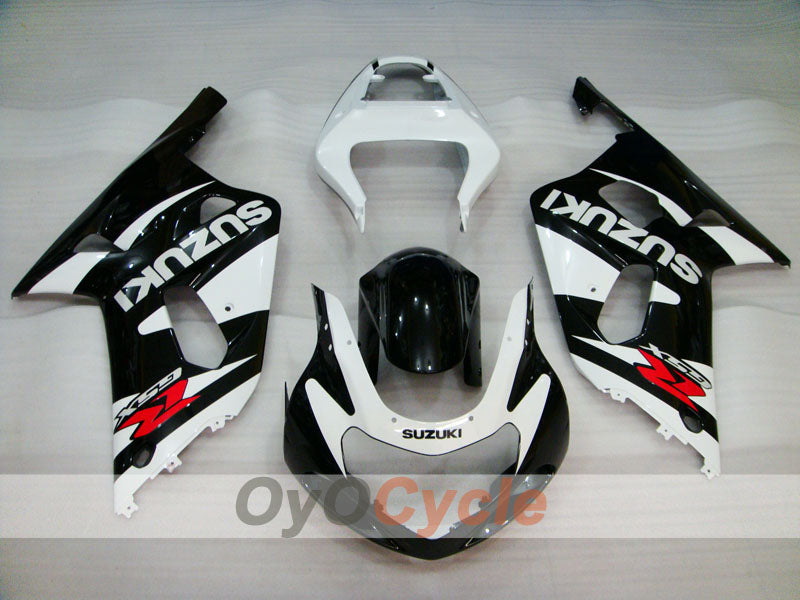 Injection Fairing kit for 00-02 GSX R1000 - White, Black - Factory Style #OYO87901776