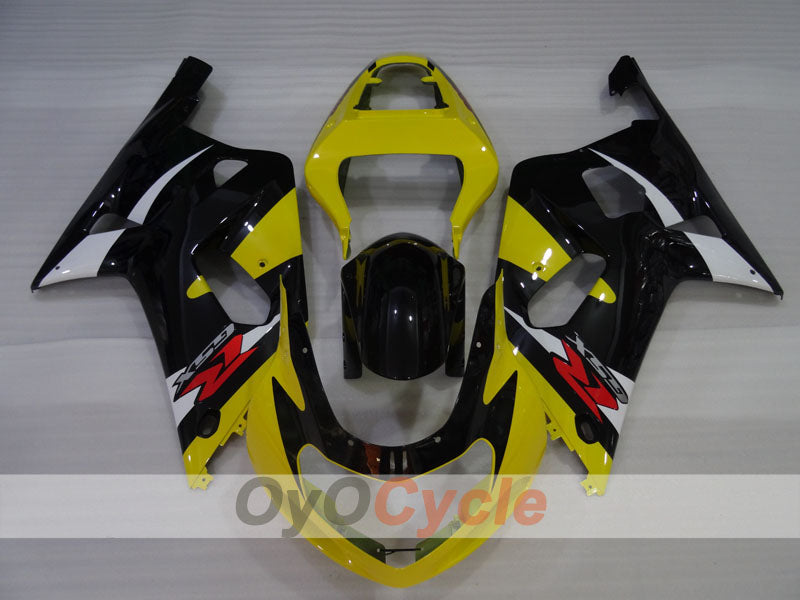 Injection Fairing kit for 00-03 GSX R750 - Yellow, Black - Factory Style #OYO87905178