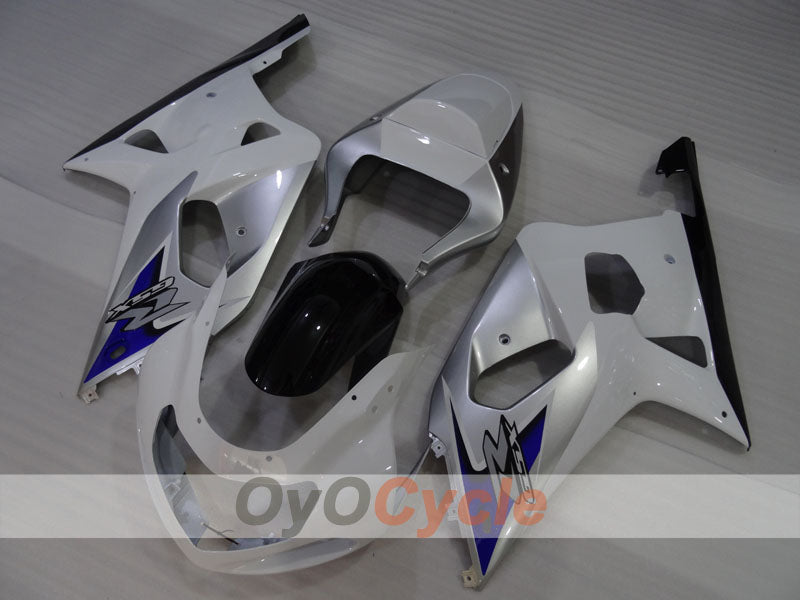 Injection Fairing kit for 01-03 GSX R600 - White, Silver - Factory Style #OYO87905109 Secondary image