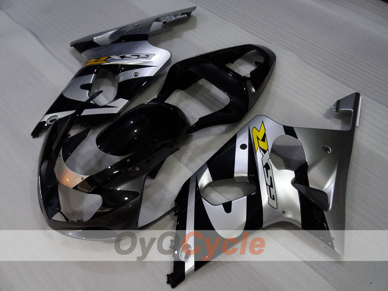 Injection Fairing kit for 00-02 GSX R1000 - Black, Silver - Factory Style #OYO87905211 Secondary image