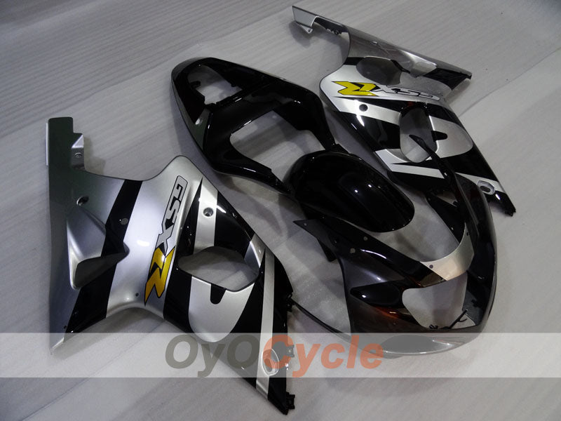 Injection Fairing kit for 00-02 GSX R1000 - Black, Silver - Factory Style #OYO87905211 Main image