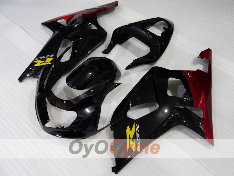 Injection Fairing kit for 00-03 GSX R750 - Red, Black - Factory Style #OYO87905166 Secondary image