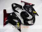 Injection Fairing kit for 01-03 GSX R600 - Red, Black - Factory Style #OYO87905111