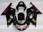Injection Fairing kit for 00-02 GSX R1000 - Red, Black - Factory Style #OYO87905212