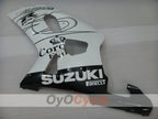 Injection Fairing kit for 01-03 GSX R600 - White, Black - Corona, MOTUL #OYO87905115