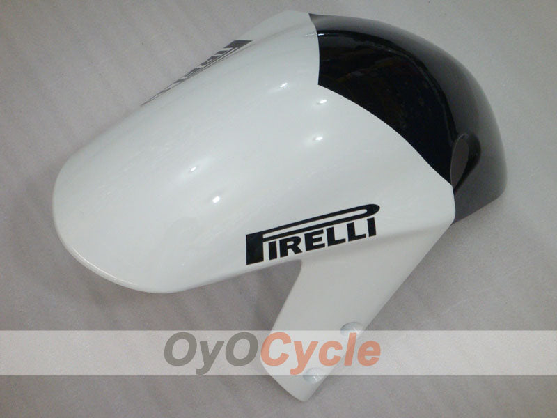 Injection Fairing kit for 00-02 GSX R1000 - White, Black - Corona, MOTUL #OYO87905216