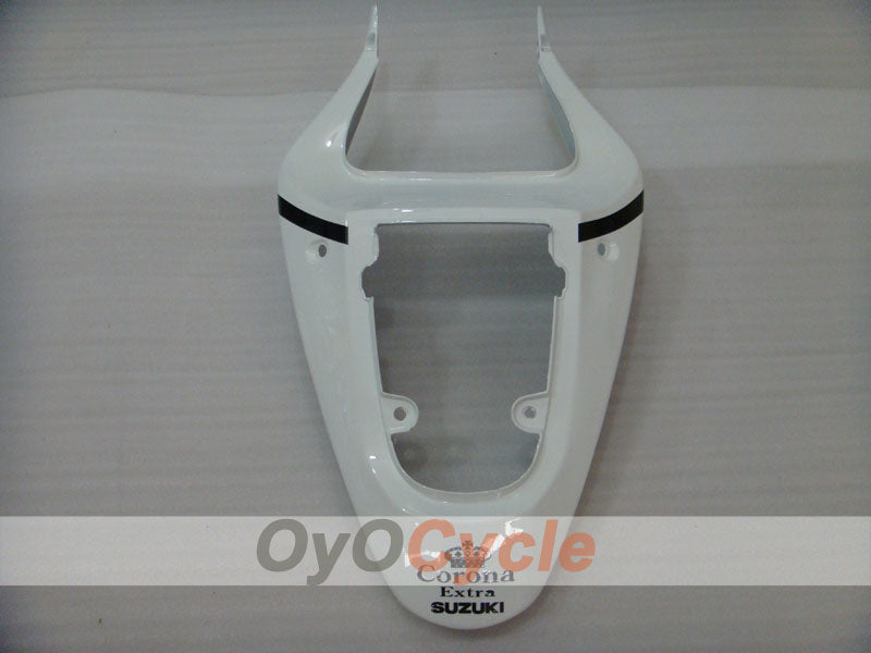 Injection Fairing kit for 01-03 GSX R600 - White, Black - Corona, MOTUL #OYO87905115