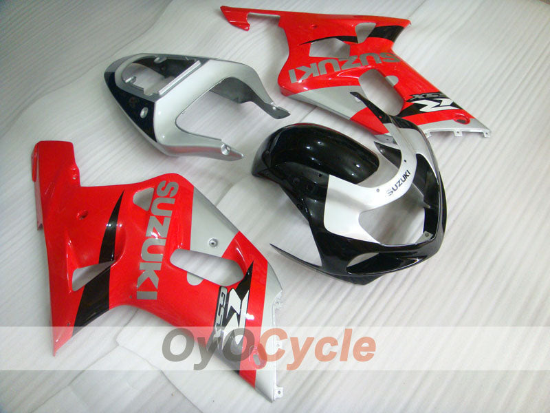 Injection Fairing kit for 00-03 GSX R750 - Red, Grey - Factory Style #OYO87901127 Main image