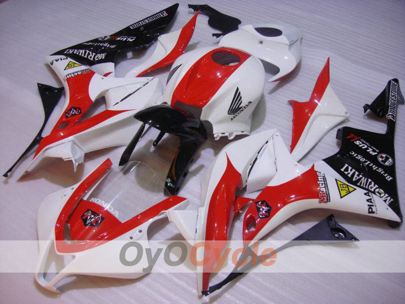 Injection Fairing kit for 07-08 CBR600RR - Red, White - M Racing, Moriwaki #OYO87900374 Main image