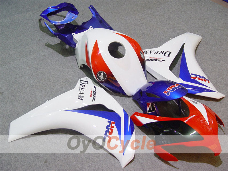Injection Fairing kit for 08-11 CBR1000RR - Red, White - Dream #OYO87900656 Main image