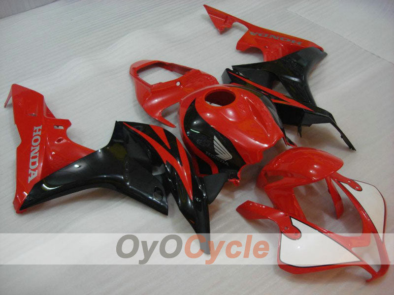 Injection Fairing kit for 07-08 CBR600RR - Red, Black - Factory Style #OYO87900380