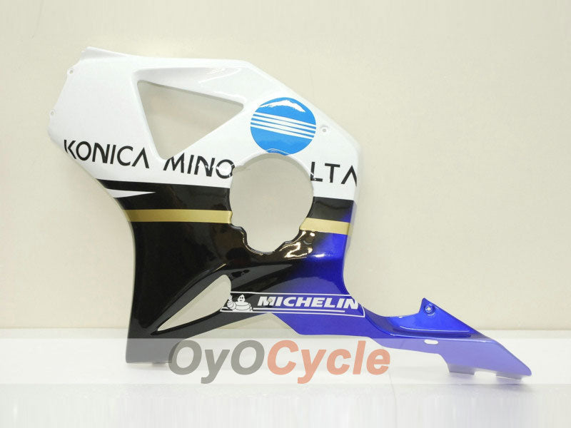 Injection Fairing kit for 02-03 CBR900RR 954 - White, Black - Konica Minolta #OYO87902735