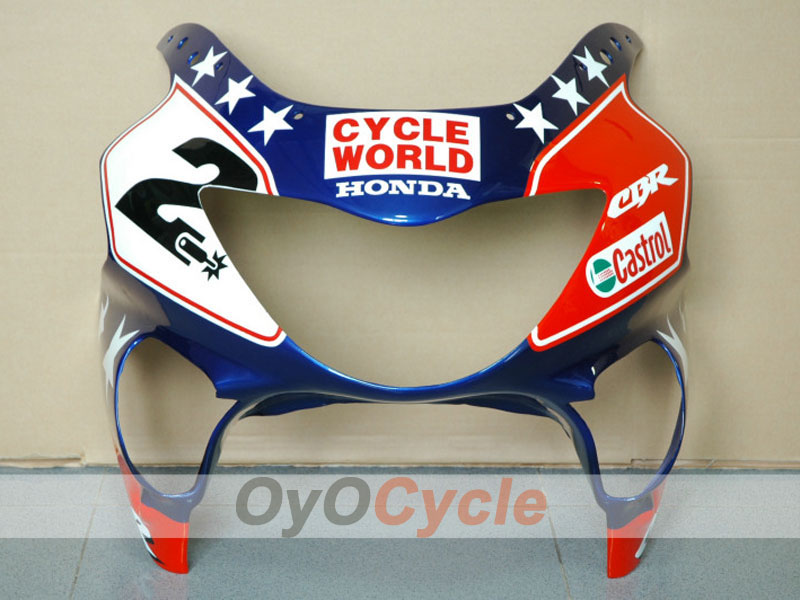 Injection Fairing kit for 99-00 CBR600F4 - Red, Blue - Castrol #OYO87900107