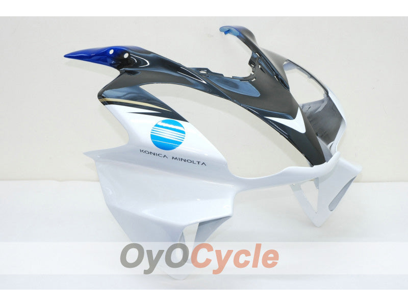 Injection Fairing kit for 02-13 VFR800 - Blue, White - Konica Minolta #OYO87902821