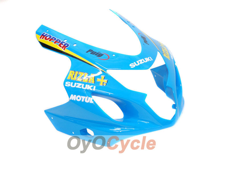 Injection Fairing kit for 04-05 GSX R750 - Yellow, Blue - Rizla+ #OYO87901230