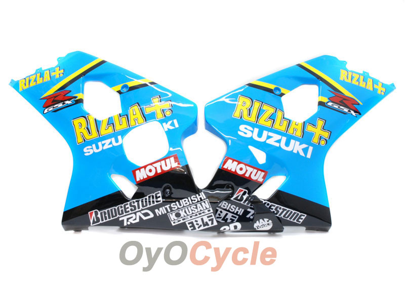Injection Fairing kit for 04-05 GSXR600 - Blue, Black - MOTUL, Rizla+ #OYO87901409 Secondary image