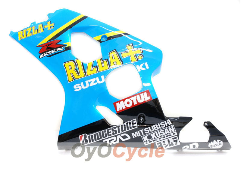 Injection Fairing kit for 04-05 GSX R750 - Yellow, Blue - Rizla+ #OYO87901230