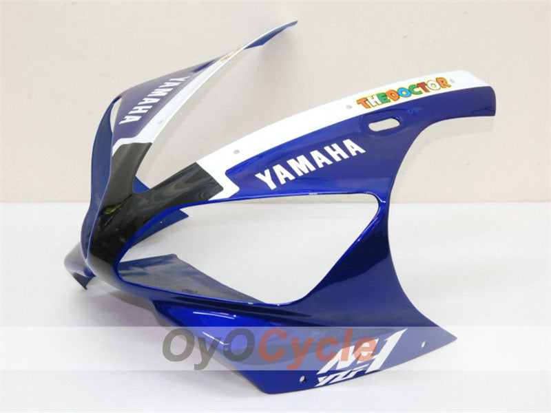 Injection Fairing kit for 00-01 YZF-R1 - Blue, White - FIAT, MOTUL #OYO87900761