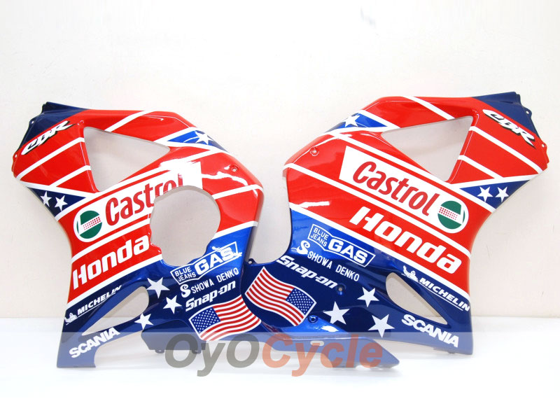 Injection Fairing kit for 02-03 CBR900RR 954 - Red, Blue - Castrol #OYO87902700 Secondary image