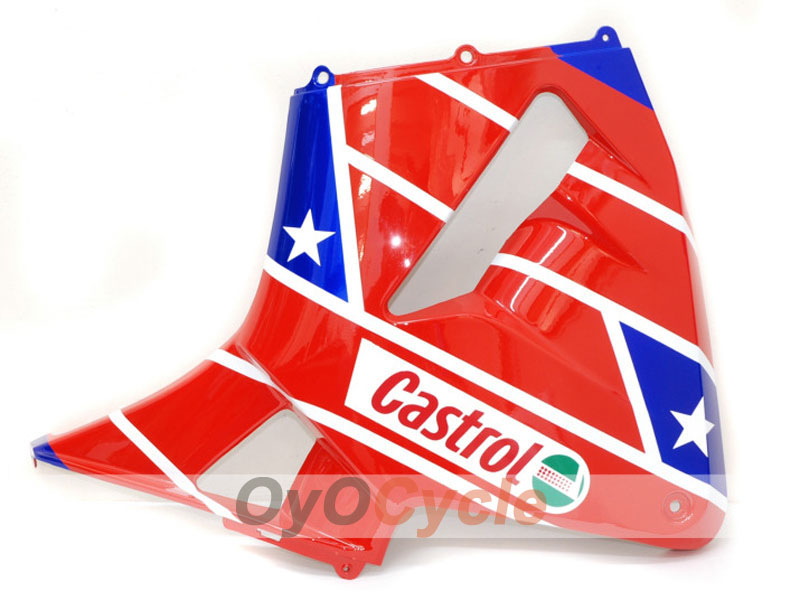 Injection Fairing kit for 03-04 CBR600RR - Red, Blue - Castrol #OYO87900222
