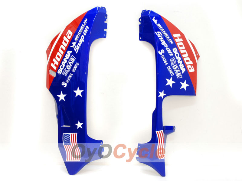 Injection Fairing kit for 03-04 CBR600RR - Red, Blue - Castrol #OYO87900222 Secondary image