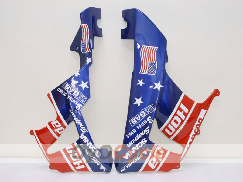 Injection Fairing kit for 00-01 CBR900RR 929 - Red, Blue - Castrol #OYO87902694 Secondary image