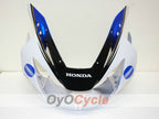 Injection Fairing kit for 00-01 CBR900RR 929 - White, Black - Konica Minolta #OYO87902706