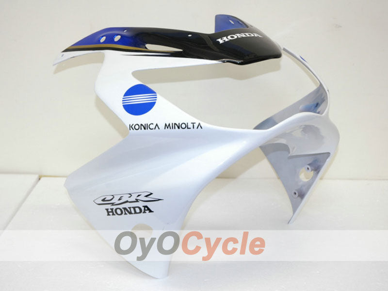 Injection Fairing kit for 00-01 CBR900RR 929 - White, Black - Konica Minolta #OYO87902706