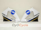 Injection Fairing kit for 00-01 CBR900RR 929 - White, Black - Konica Minolta #OYO87902706